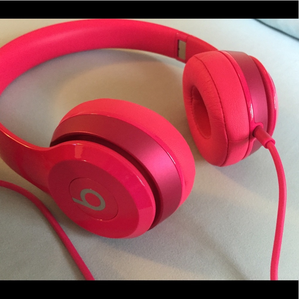 Hot Pink Beats Headphones